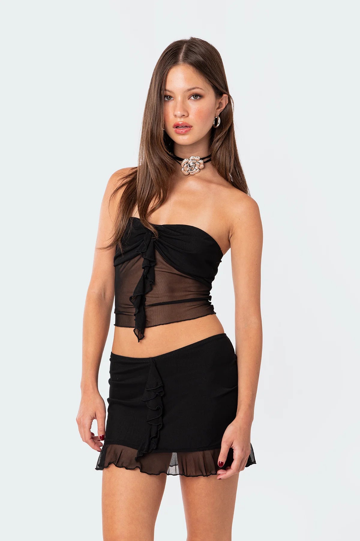 Conjunto de Mesh com Babados Sydney