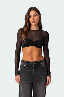 Top Cropped Manga Longa Jane