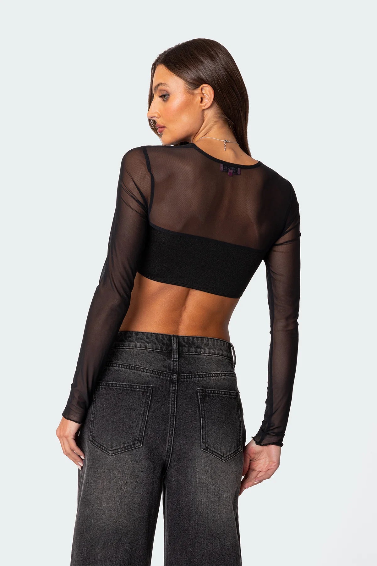 Top Cropped Manga Longa Jane