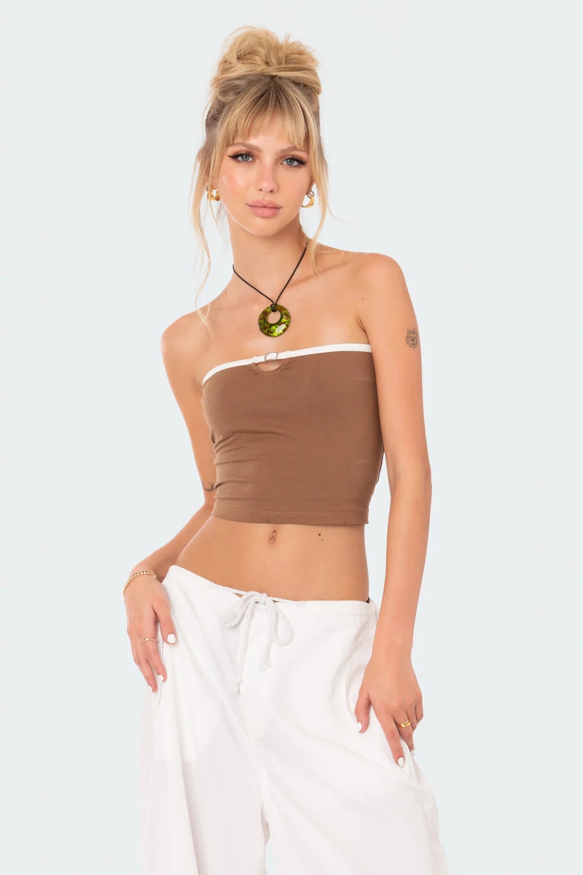 Top Cropped Tubo Mini Cinto