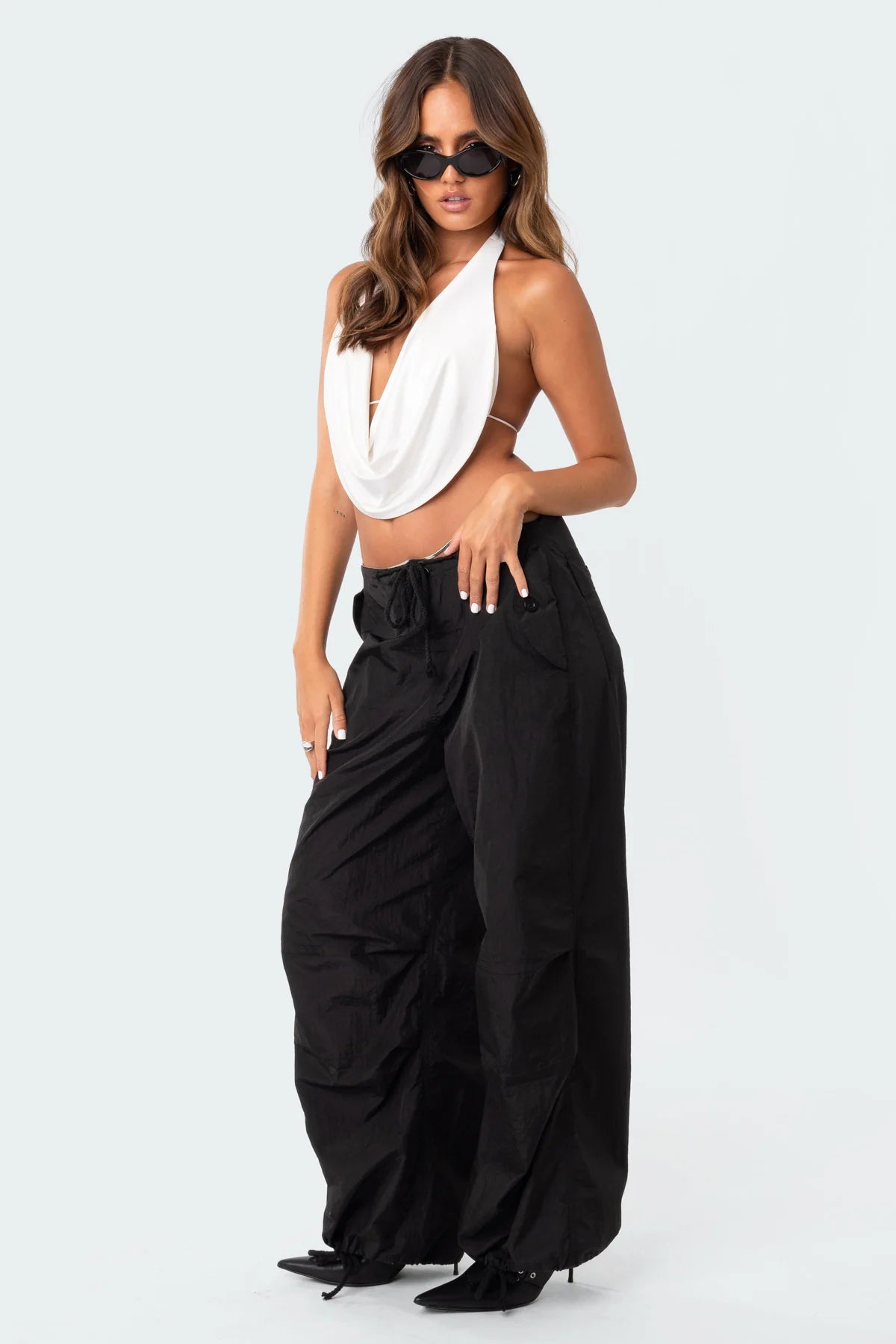 Top Cropped Oversized Frente Única