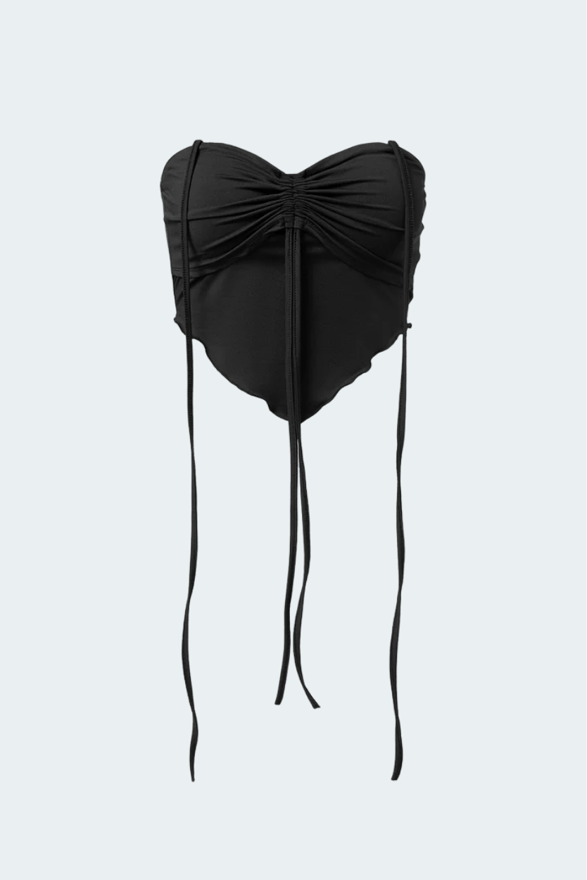 Top Corset Ombros Descobertos Com Cordão