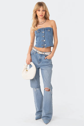 Top Corset Denim Jeans Gianna