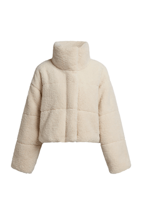 Jaqueta Puffer Pelo Encaracolado Toronto