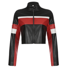 Jaqueta Cropped de Couro Biker Ella